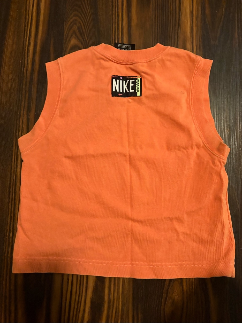 Nike Women’s Sleeveless Crop Tank in Orange